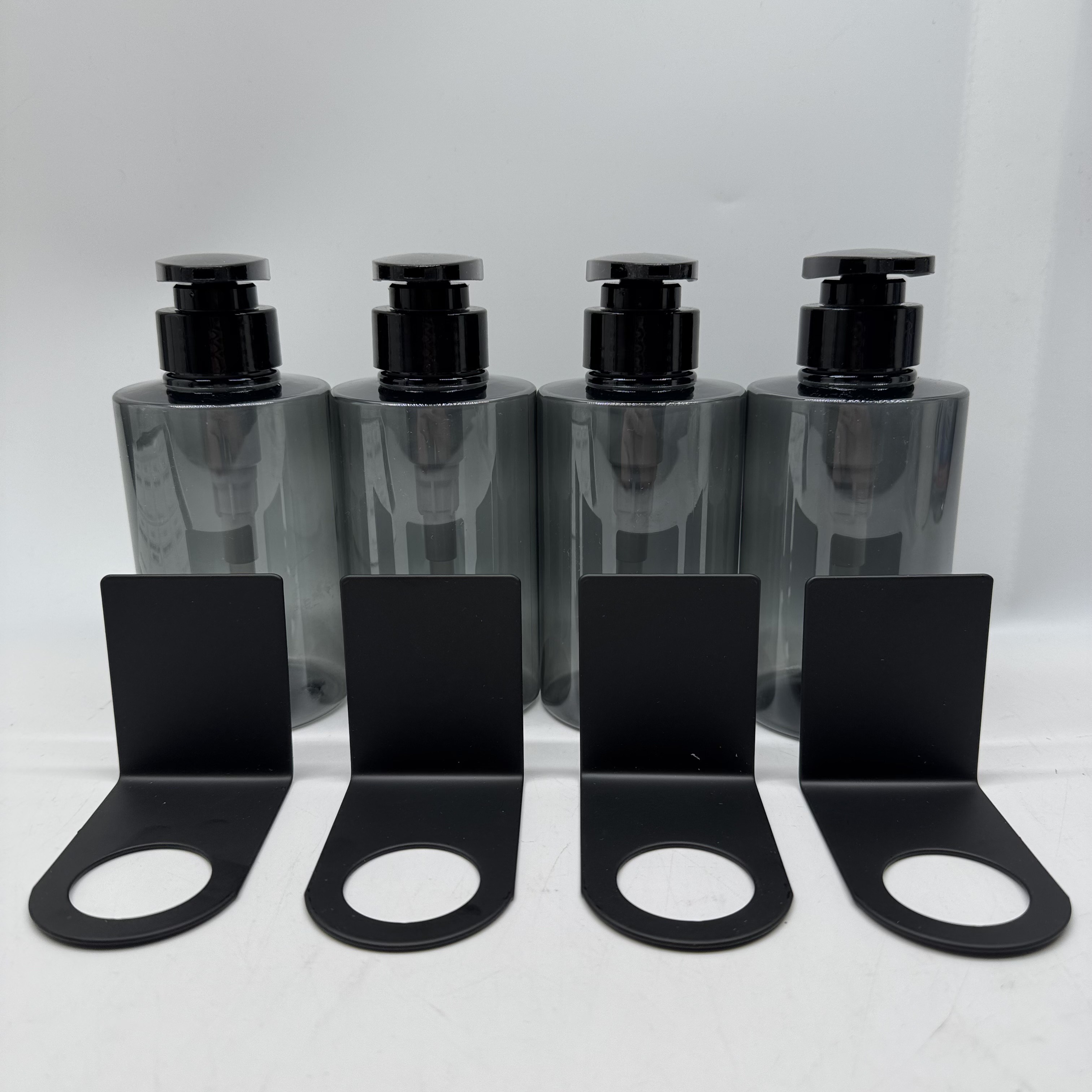 Anhow 4 szt Dozownik do Mydła na ścianę 300ml z etykietami (7)