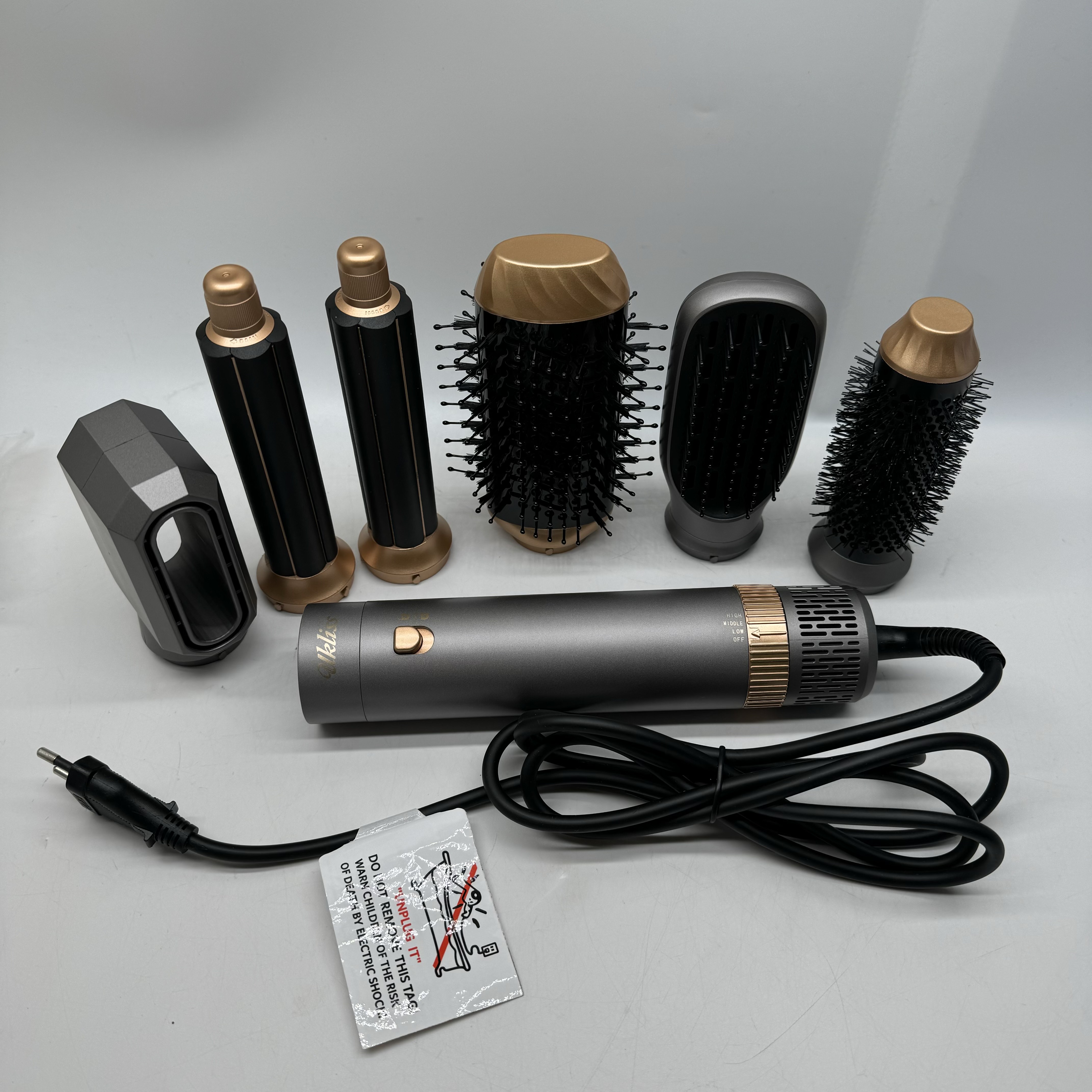 Air Styler 6w1 UKLISS 1000W - Suszarka, Lokówka, Prostownica i Szczotka (8)