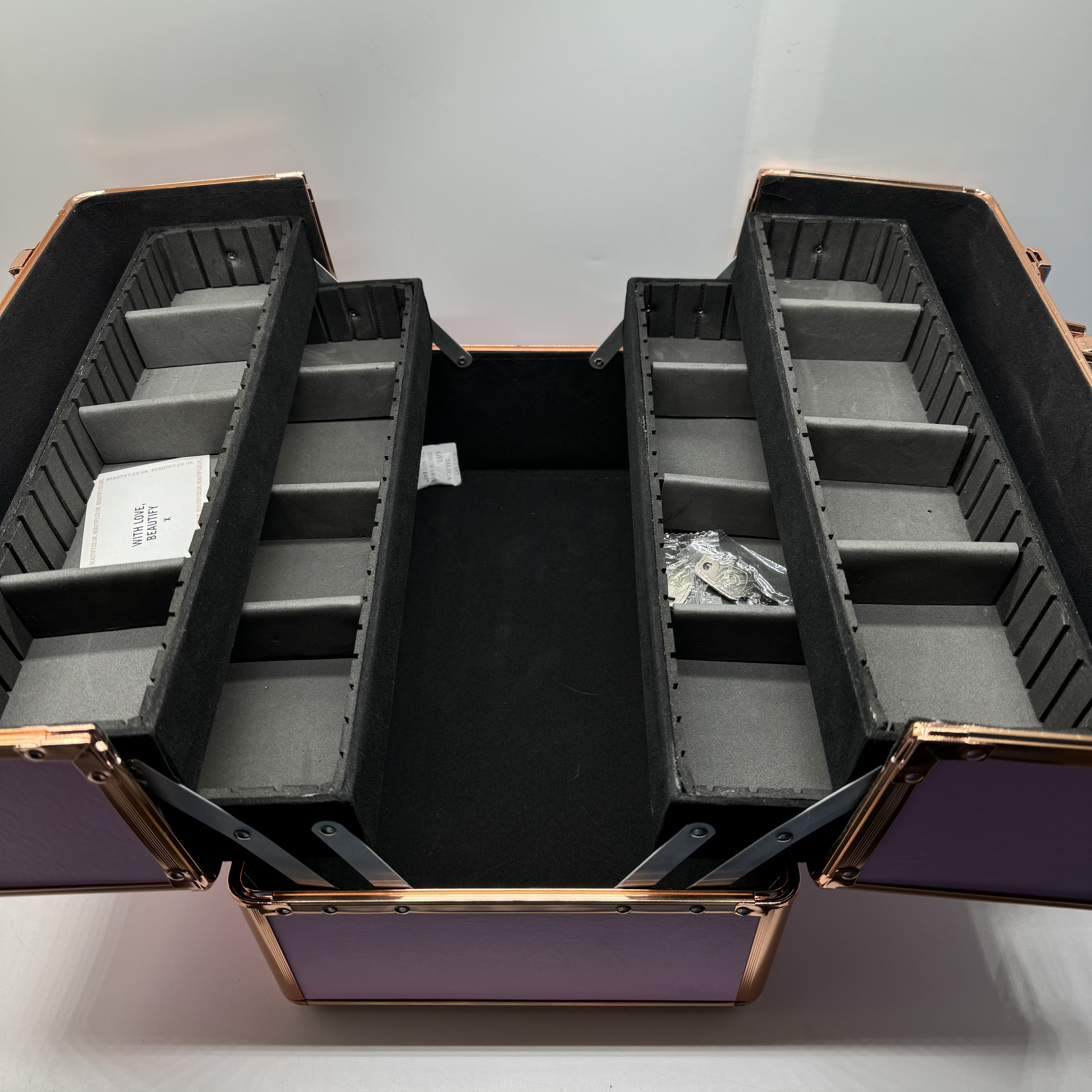 Beautify Make Up Organizer Kosmetyczka Profesjonalna Duża Zamykana (12)