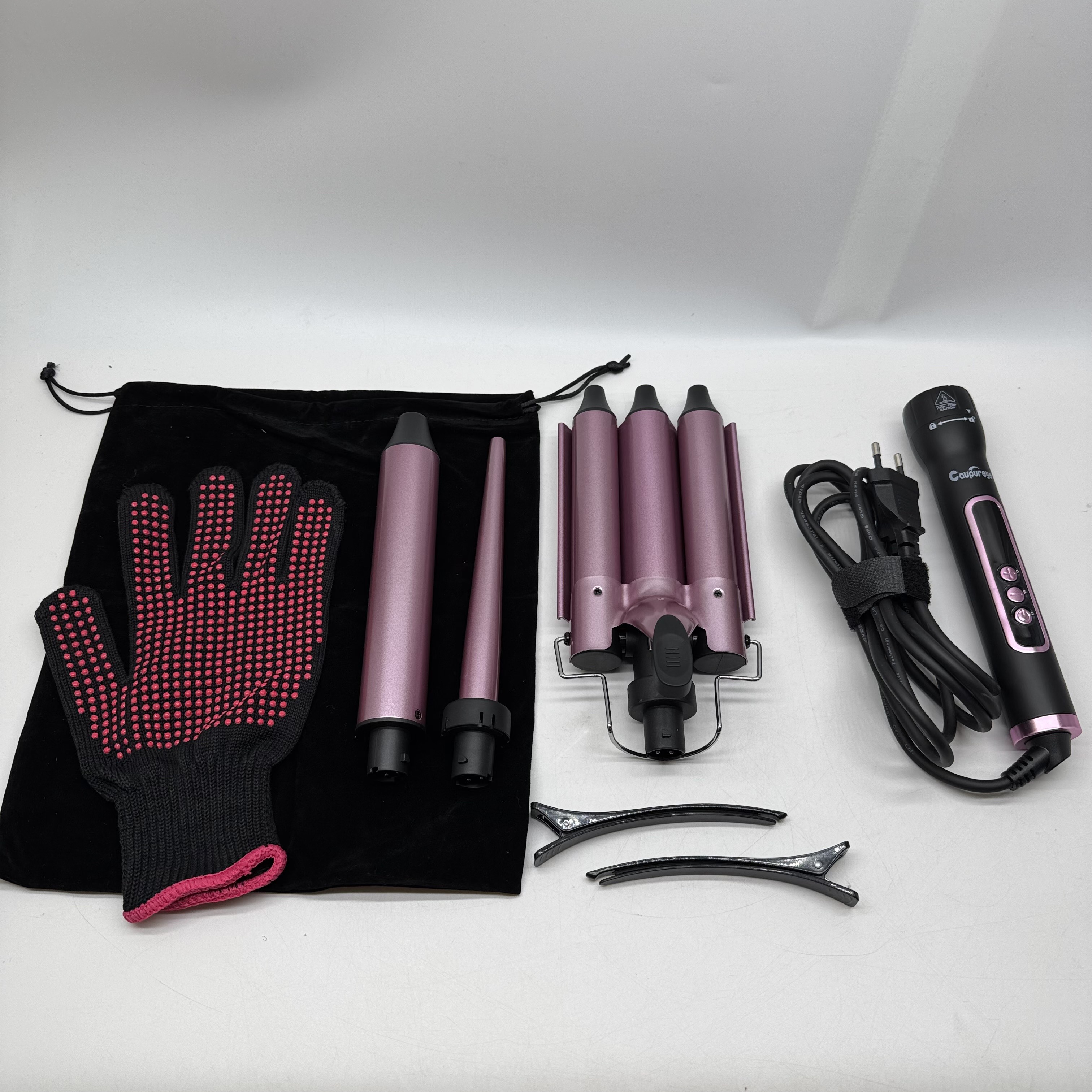 3-cylindrowa lokówka CAUPUREYE SM-C518 3 w 1 szybko nagrzewająca (5)