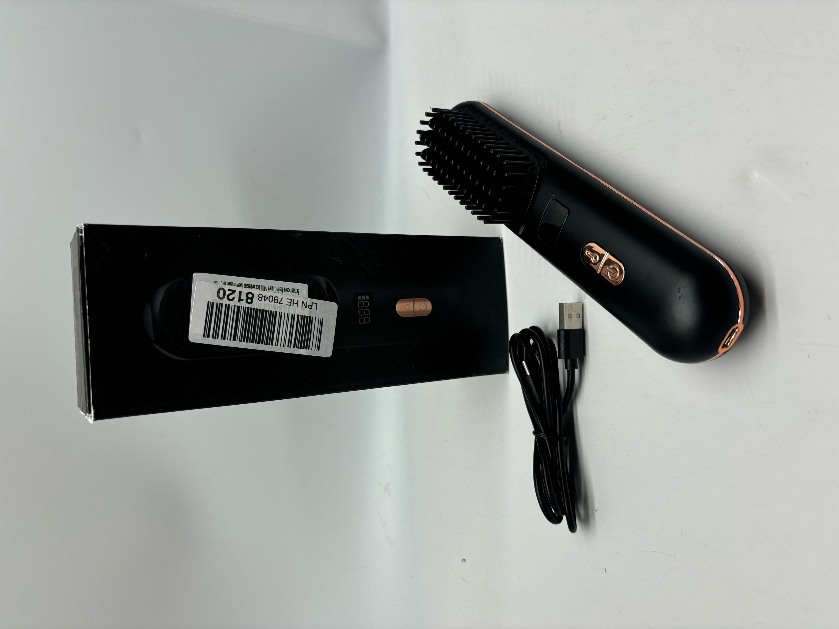 Bezprzewodowa mini szczotka prostująca  USB UKLISS BY-ZFS01 (6)