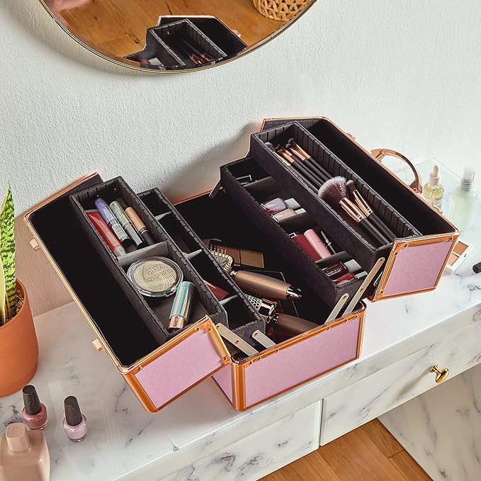 Beautify Make Up Organizer Kosmetyczka Profesjonalna Duża Zamykana (7)