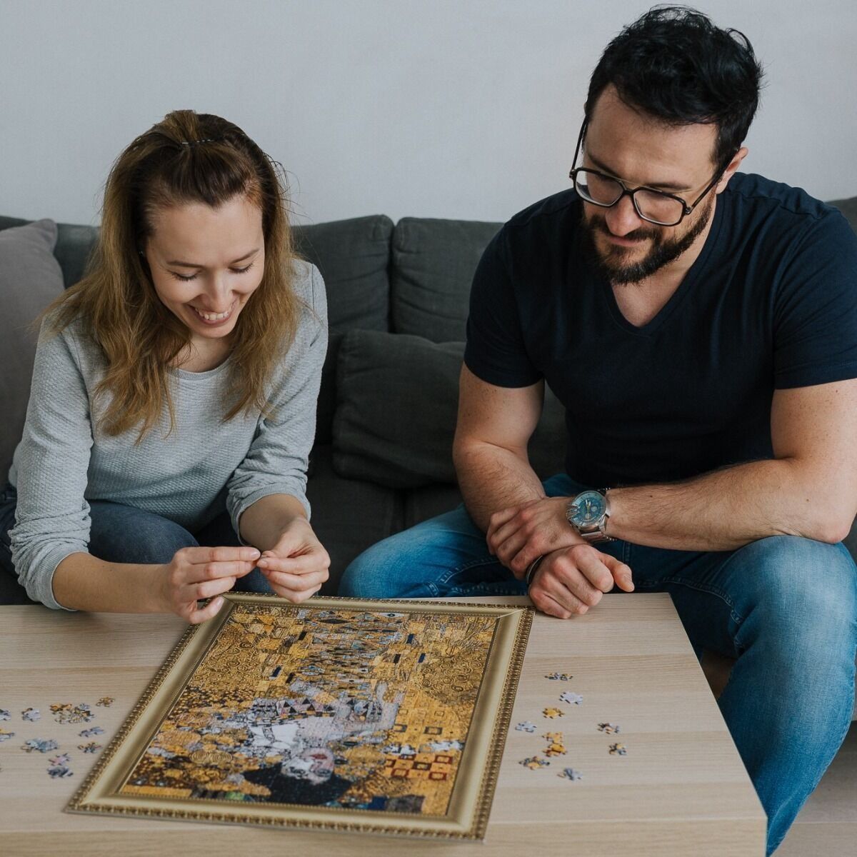 Puzzle 500 el. PuzzloRama, Adele Bloch-Bauer I, Gustav Klimt Trefl (5)