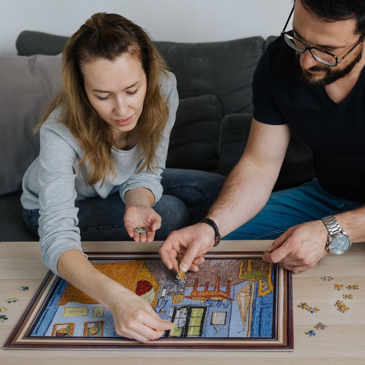  Puzzle 500 el. PuzzloRama Pokój van Gogha w Arles, Vincent van Gogh  (5)