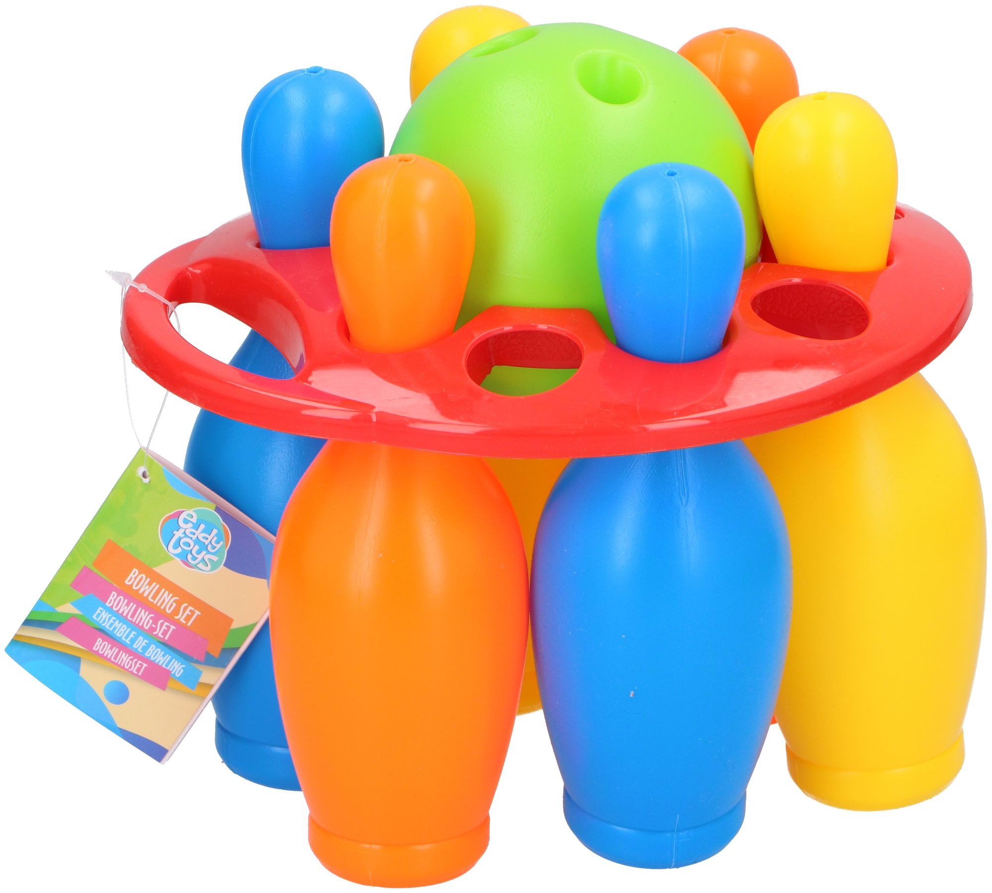 Kręgle zestaw zabawka dla dzieci EDDY TOYS 19cm 8el