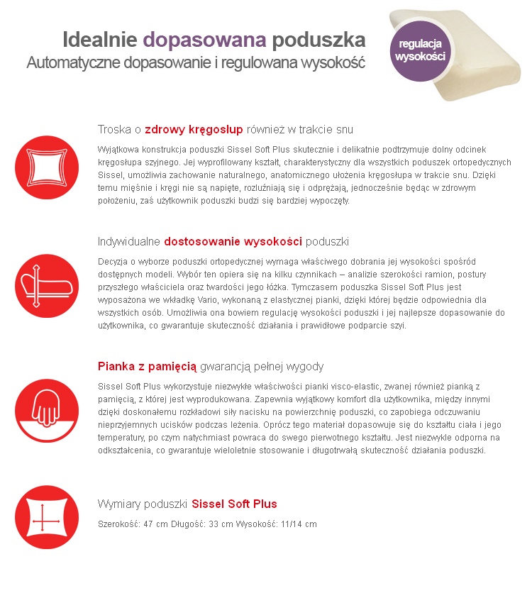 SISSEL Soft Plus Poduszka ortopedyczna (7) SISSEL Soft Plus Poduszka ortopedyczna (7)