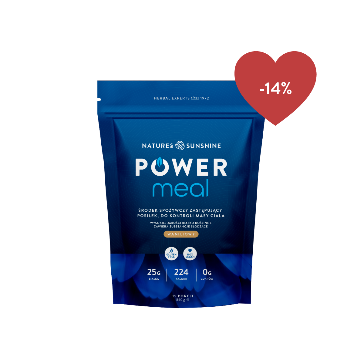 Power Meal Vanilė (840g) 