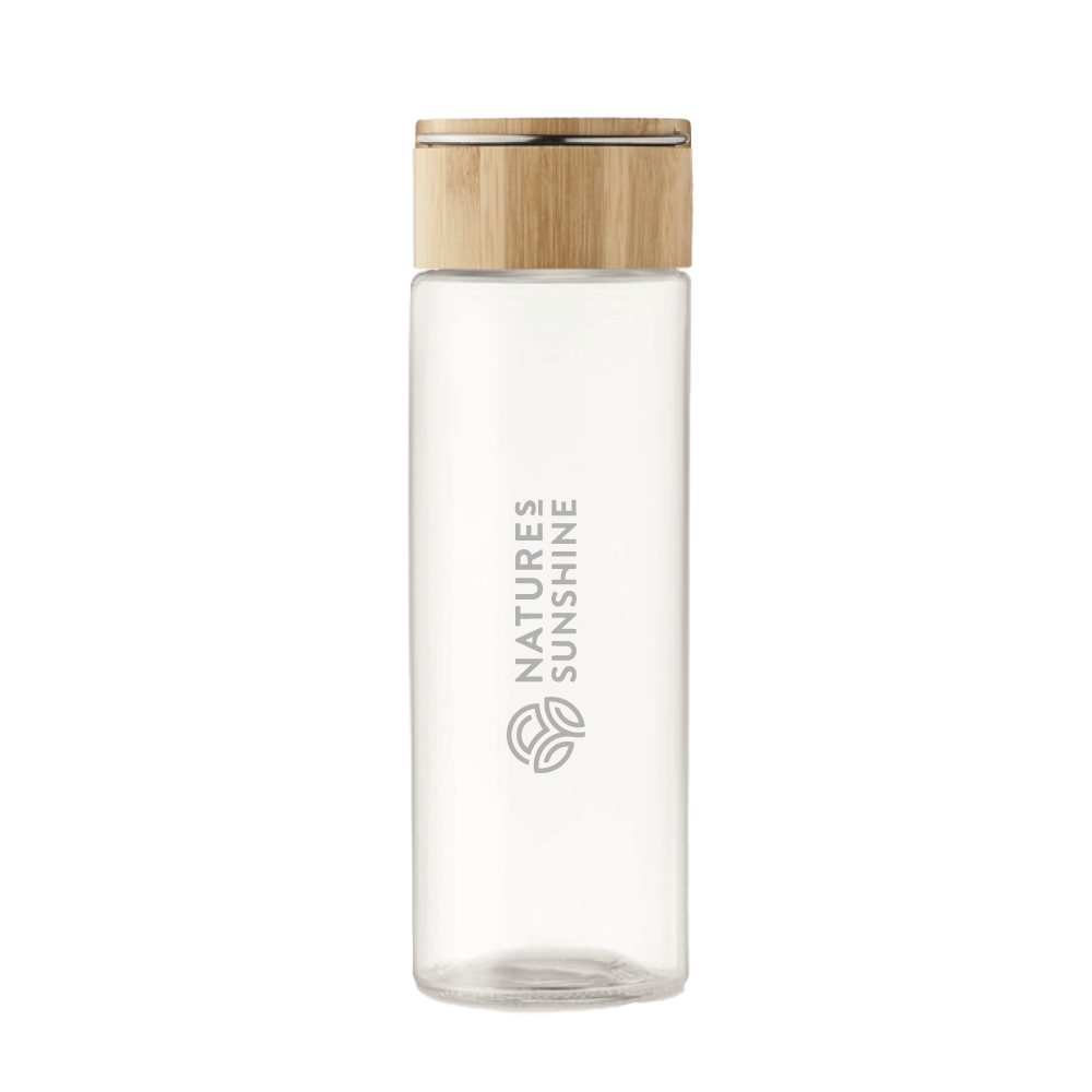 Glasflasche mit Logo (500 ml)