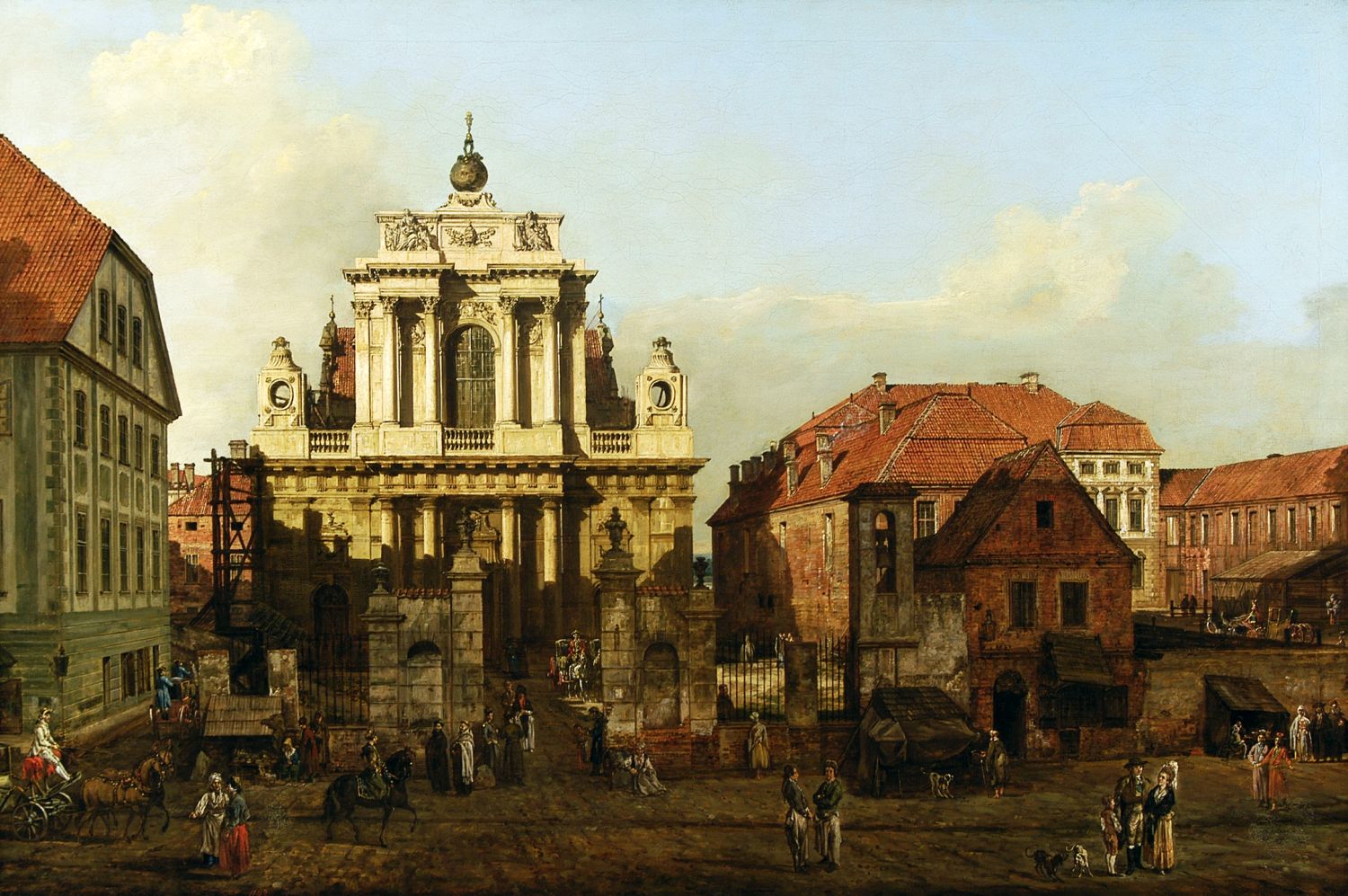 Canaletto - Kościół Karmelitów i Pałac Radziwiłłów