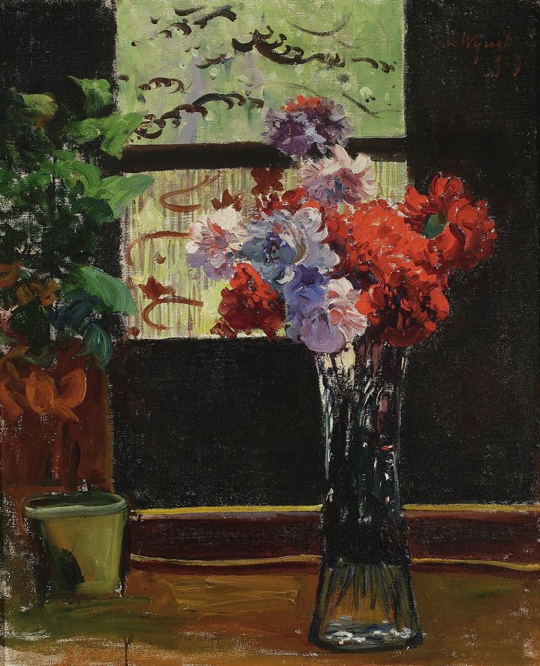 Leon Wyczółkowski - Kwiaty w wazonie