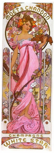 Alfons Mucha - Moet and Chandon White Star 
