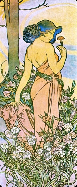 Alfons Mucha - Carnation (goździk)