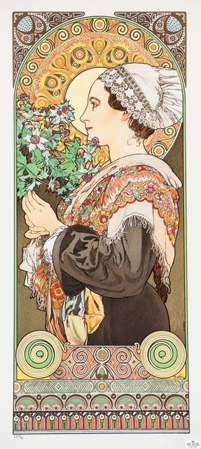 Alfons Mucha - Sea Holly aka Thistle from the sands