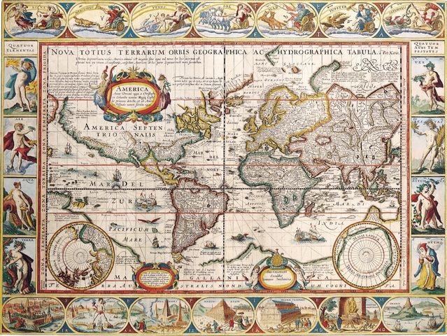 1587r. - Nova Totius Terrarum Orbis Geographica ac Hydrographica Tabula