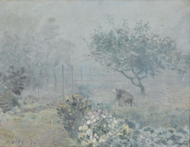 Alfred Sisley - Fog, Voisins (Mgła)