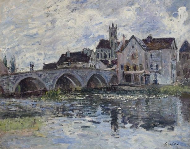 Alfred Sisley - Le Pont de Moret, effet d’orage (Most w Moret, skutki burzy)