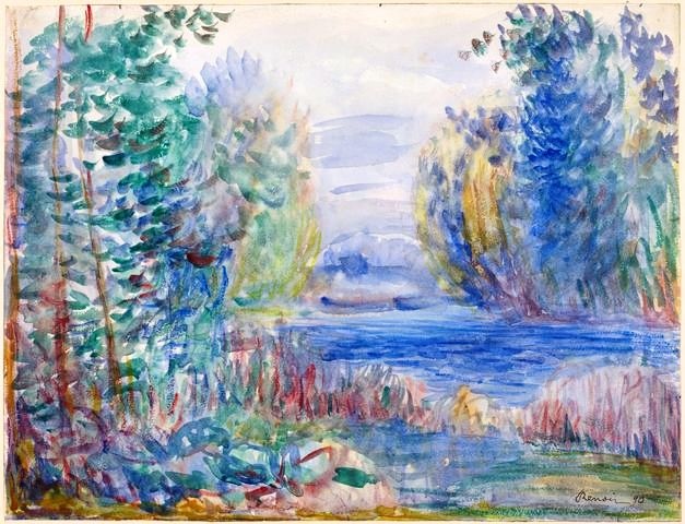 Auguste Renoir - Krajobraz rzeczny (River Landscape)