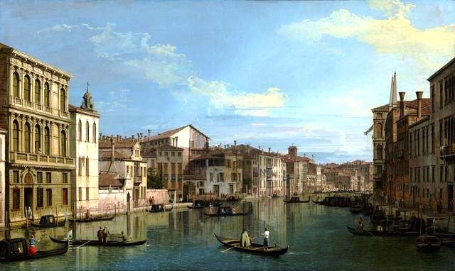 Canaletto - Grand Canal from Palazzo Flangini