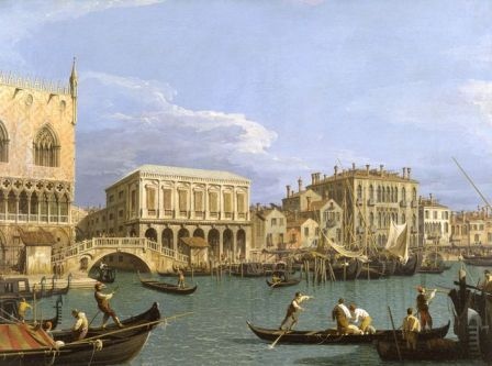Canaletto - Widok na Riva degli Schiavoni, Wenecja