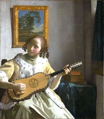 J. Vermeer - Dziewczyna grająca na gitarze