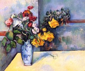 Paul Cézanne - Kwiaty w wazonie
