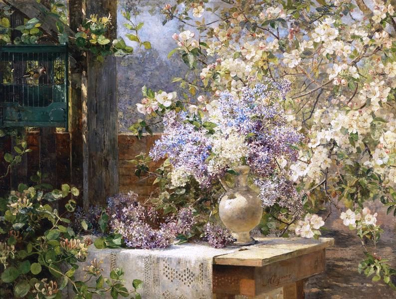 Marie Egner - Kwiaty w altance