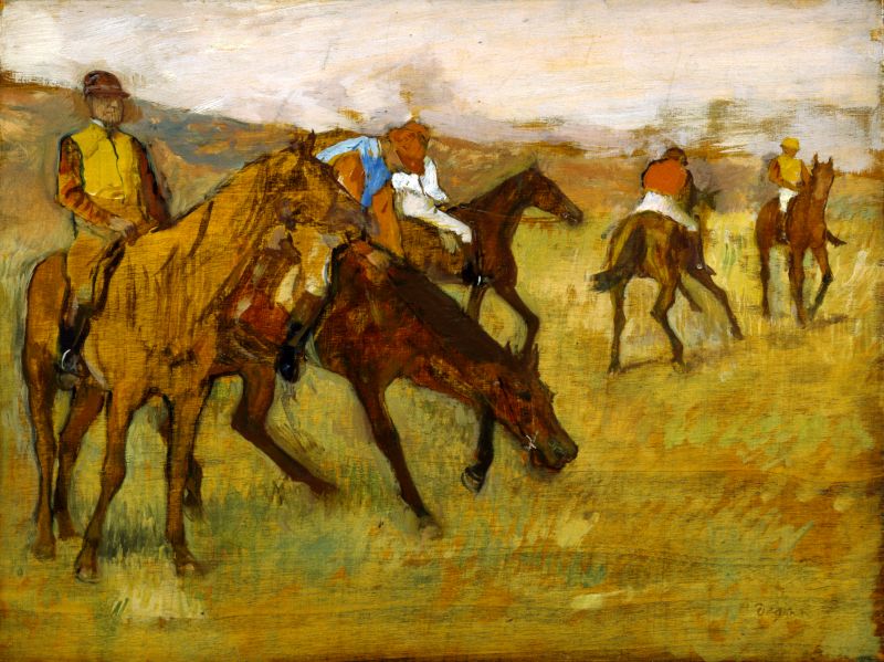 Edgar Degas -  Przed wyścigiem