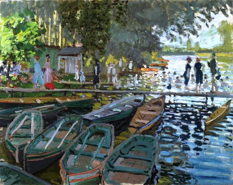 Claude Monet - Bathers at La Grenouillere 