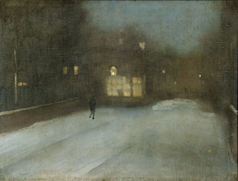 James Whistler - Nocturne in Grey and Gold Chelsea Snow