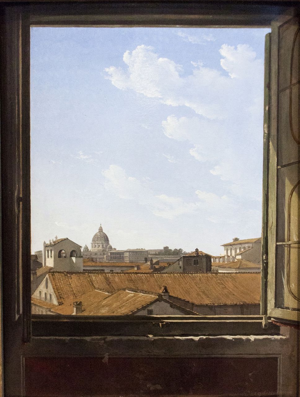 Hendrik Voogd - Widok Rzymu z okna