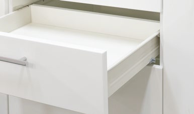 Tiffany T-18/D50S1 Szary połysk MDF szafka dolna, drzwi, szuflada, szybko