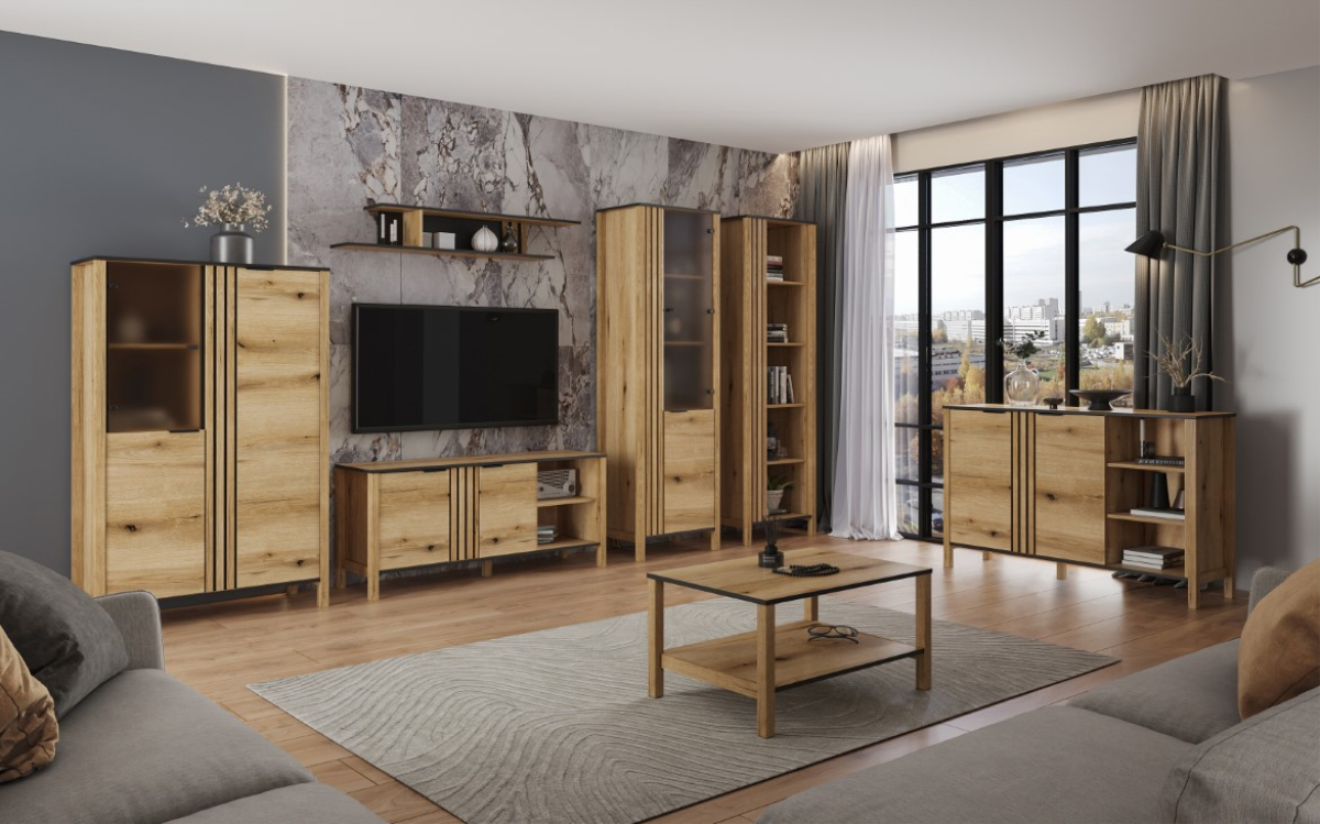 HELIX regał 1d dąb evok.