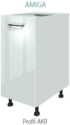 AMIGA KU-D60 Szafka 60 cm dolna fronty akryl biały połysk