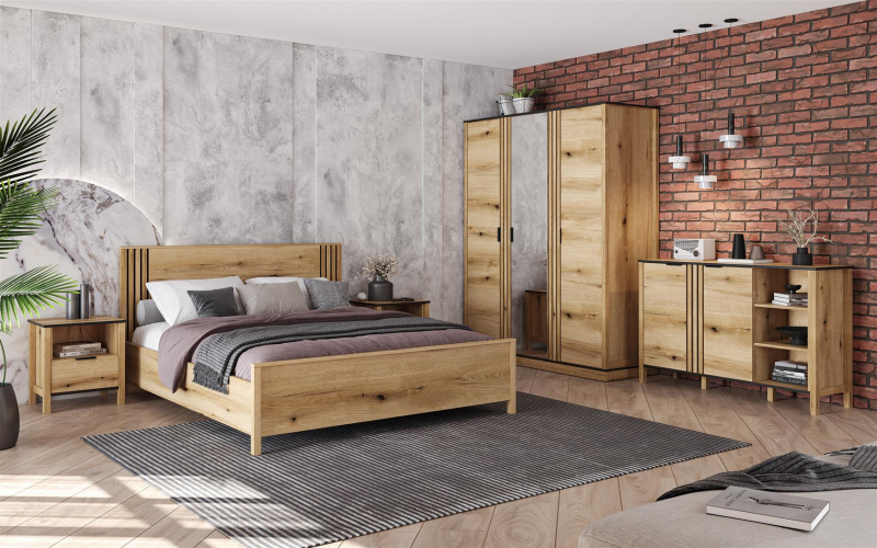 HELIX regał 1d dąb evok.