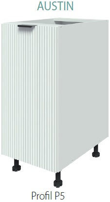 AUSTIN KU-D60 Szafka 60 cm dolna fronty MDF frezowane pionowo
