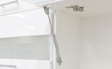 Tiffany T-18/D50S1 Szary połysk MDF szafka dolna, drzwi, szuflada, szybko