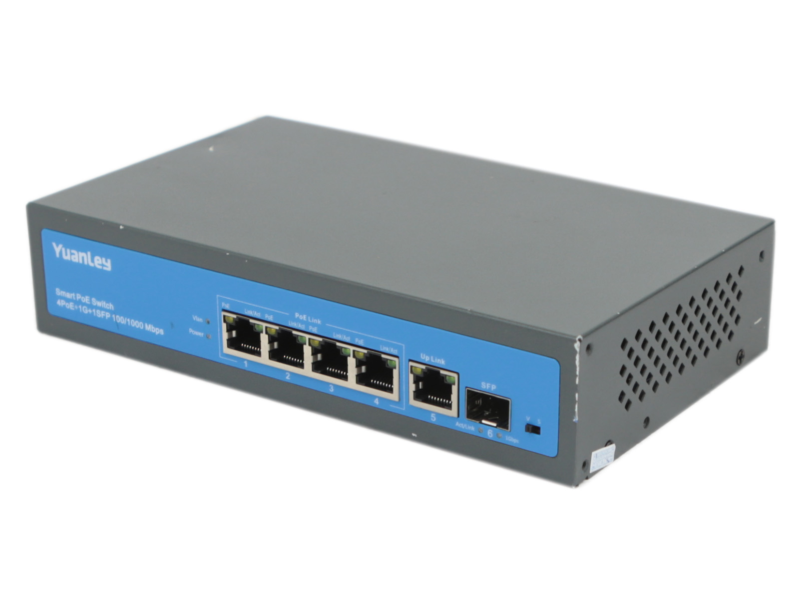 Yuanley Smart PoE Switch YS2042G-PS 4x PoE 1Gb 1x SFP 1Gb Niezarządzalny