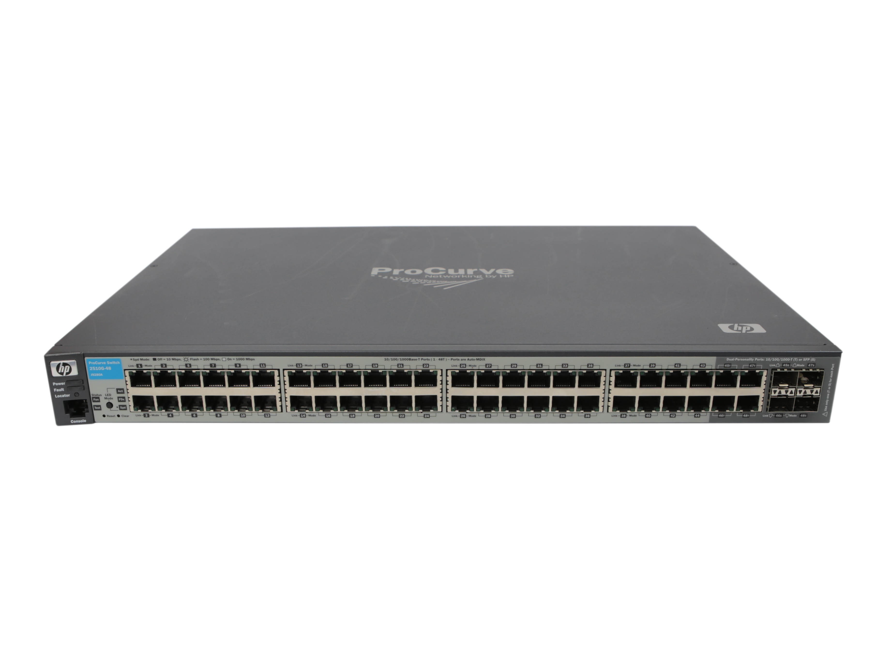 HP Switch J9280A ProCurve 2510G-48 48Ports 1000Mbits 4Ports SFP Zarządzalny
