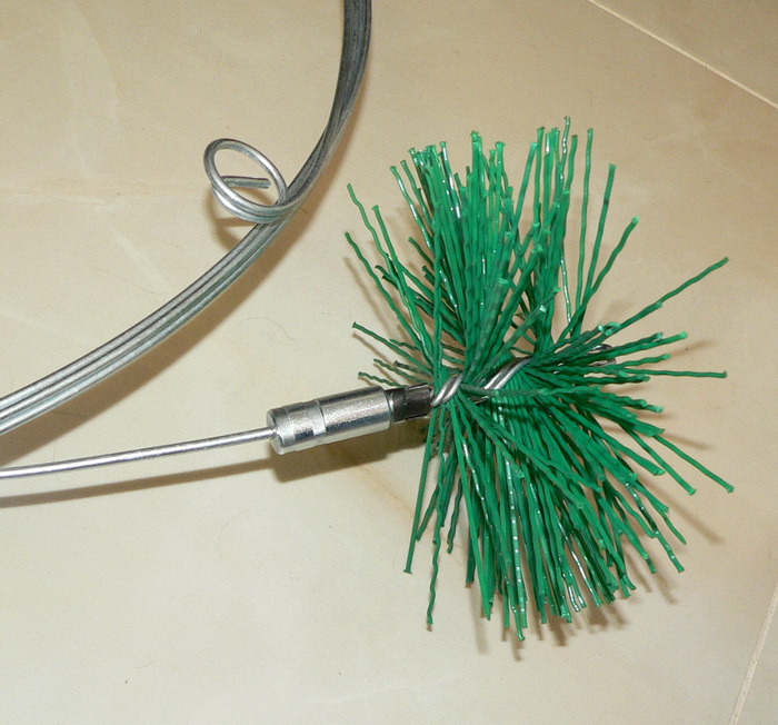 Chimney Cleaning Set Sweeping Rod (5 6 8 10 12 14m) and Nylon Brush 4