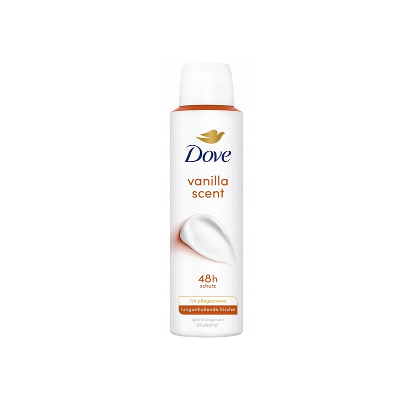 Dove Vanilla Scent 48H Antyperspirant Spray dla kobiet 150 ml