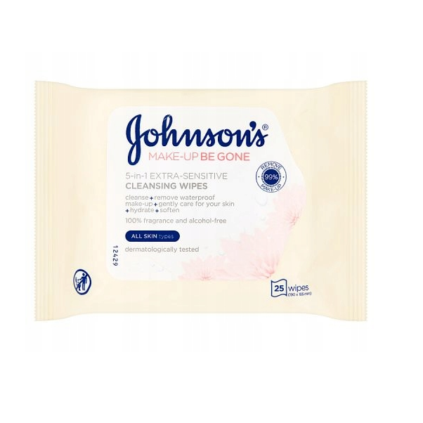Johnson's 25 sztuk chusteczki do demakijażu