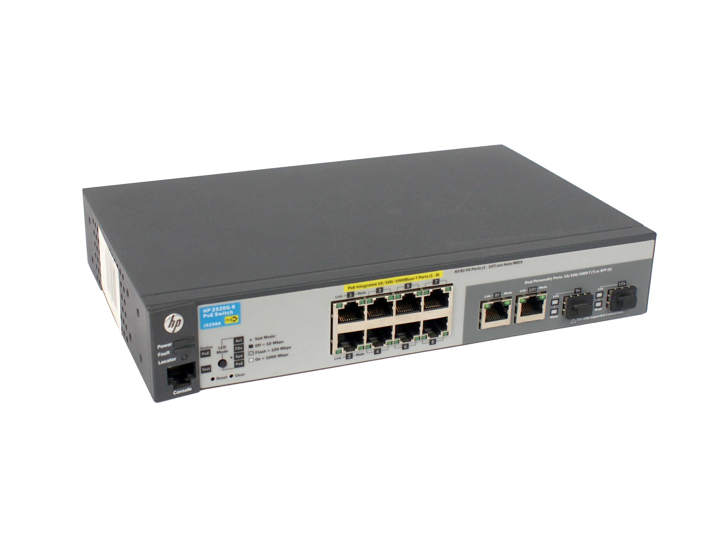PC周辺機器 hp - HPE 2520-8G-PoE Switch (J9298A) Amazon.com: HP J9298A Hp Procurve 2520g-8 Poe Switch