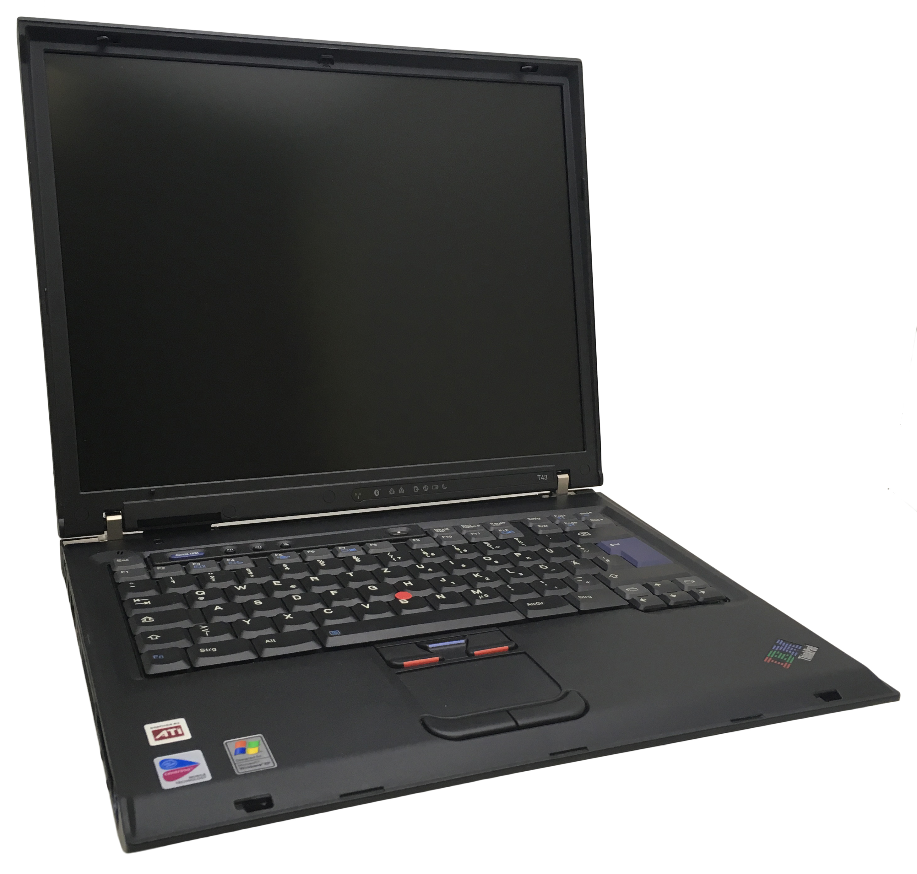 Laptop IBM Thinkpad T43 Pentium M 750 1GB Ram spots/efficient on