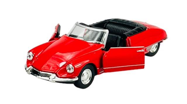 萬代屋【 シトロエンDS19黄緑】ブリキ tin toy car【箱はコピー