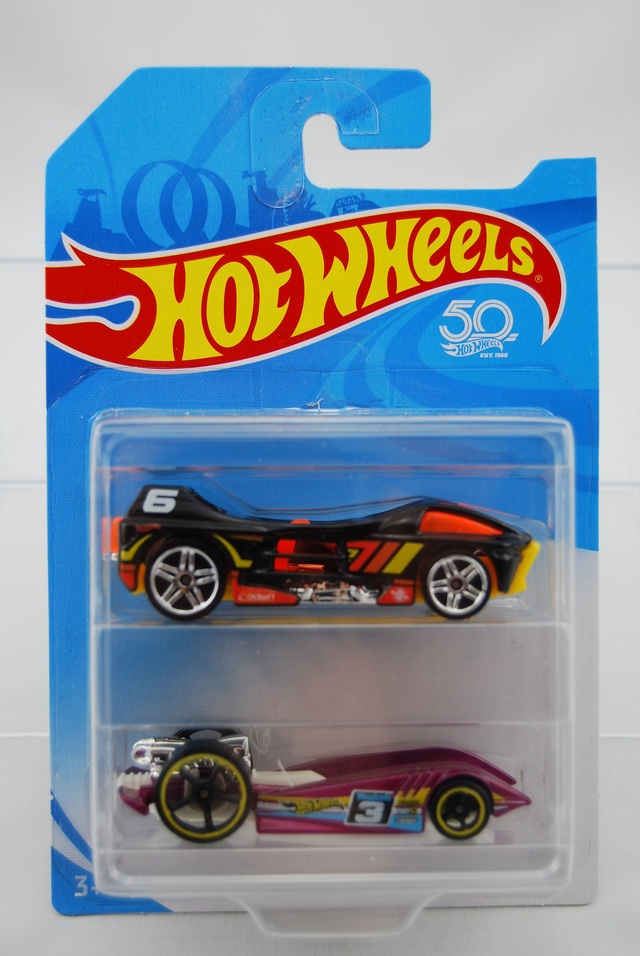 HOT WHEELS 50th ANNIVERSARY 2-PACK FVN47 NEW | eBay