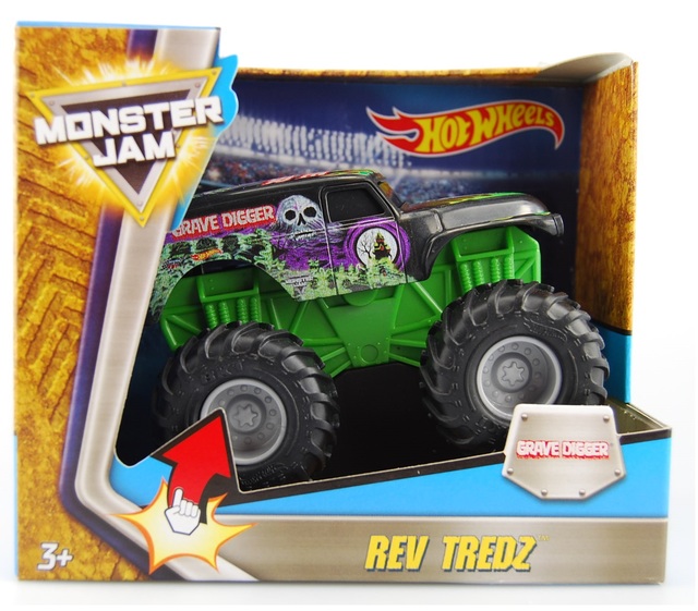 Hot Wheels Monster Jam Grave Digger Rev Tredz Motorized Truck My Xxx Hot Girl 6572