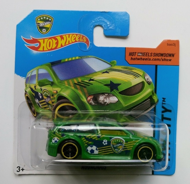 HW HOT WHEELS 2014 HW CITY #19//250 AUDACIOUS DRIFT CAR HOTWHEELS GREEN VHTF RARE