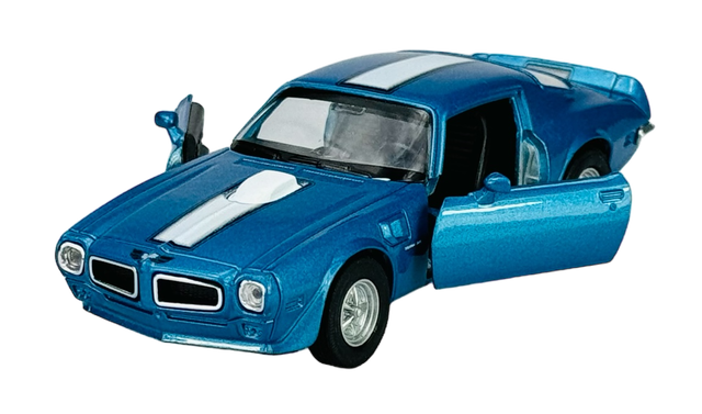 WELLY 1972 PONTIAC FIREBIRD TRANS AM BLUE 1:34 DIE CAST