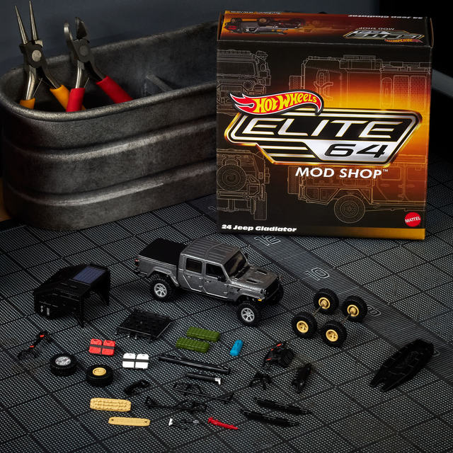 HOT WHEELS ELITE 64 MOD SHOP '24 JEEP GLADIATOR HWR96 NEW METAL