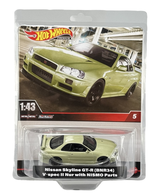 HOT WHEELS NISSAN SKYLINE GT-R BNR34 V-SPEC II 1:43 HMD47 DIE CAST